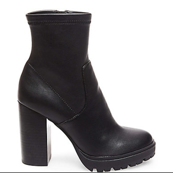 Steve Madden Black Legend Sock Boots/Booties - Picture 6 of 7